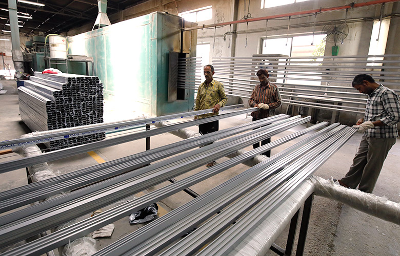 fficient handling of aluminium coating structurals