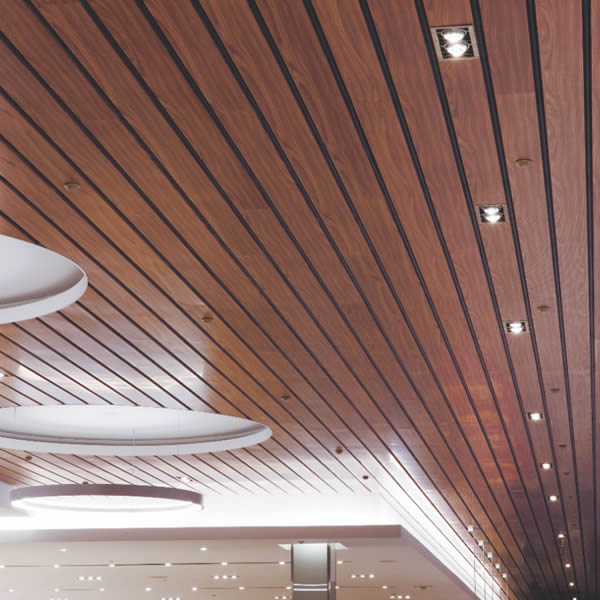 Wood Finish Aluminium Architectural Coatings for interior roof and flooring