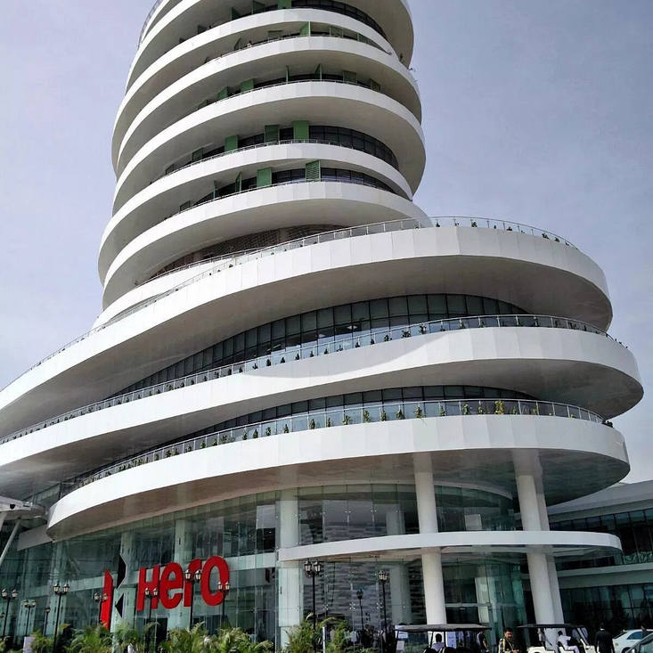 Radiant Anodisers Architectural Aluminium Coating Project at Hero MotoCorp Research Centre Jaipur